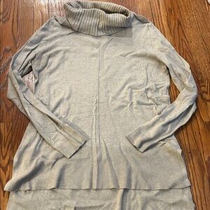 Light Beown Ribbed Turtleneck